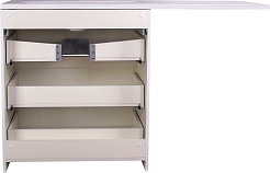 Style Line Тумба с раковиной Даллас 150 R 3 ящика под стиральную машину – фотография-7